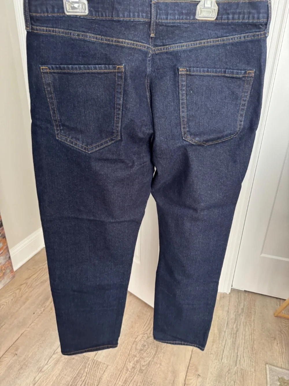 Lot of 3 Amazon Essentials Men's Athletic Fit Jeans 38x32 Dark Light Wash